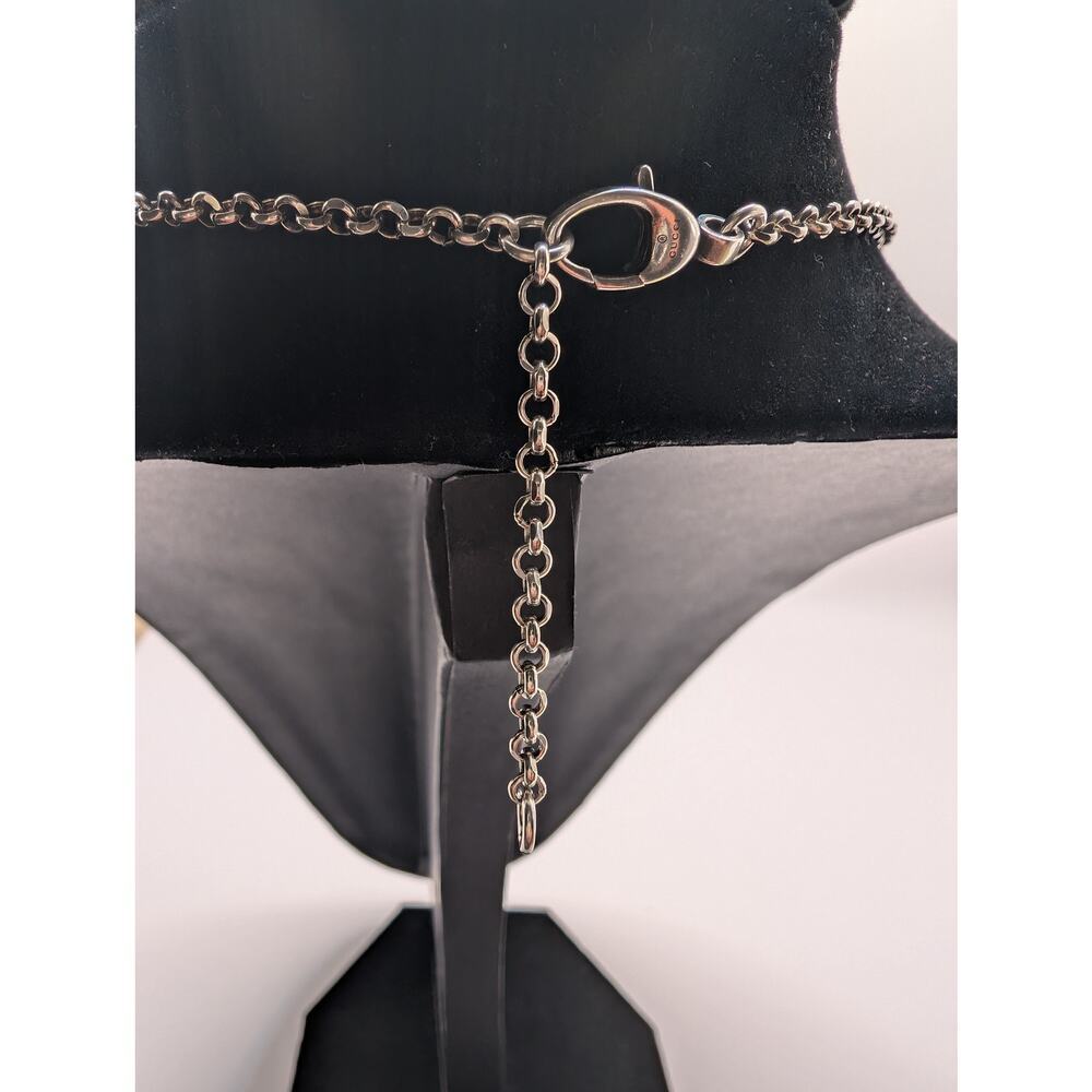 Gucci GG Marmont Double G Key Pendant Necklace Sterling Silver 925 w/ Box - Picture 6 of 13